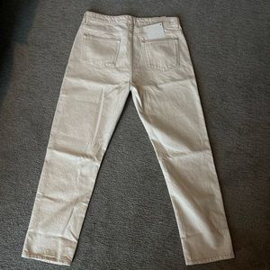 NWT Zara Relaxed Denim in Off-White